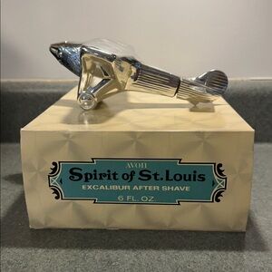 Avon Spirit of St. Louis Vintage Collectible Empty Decanter with Original Box.